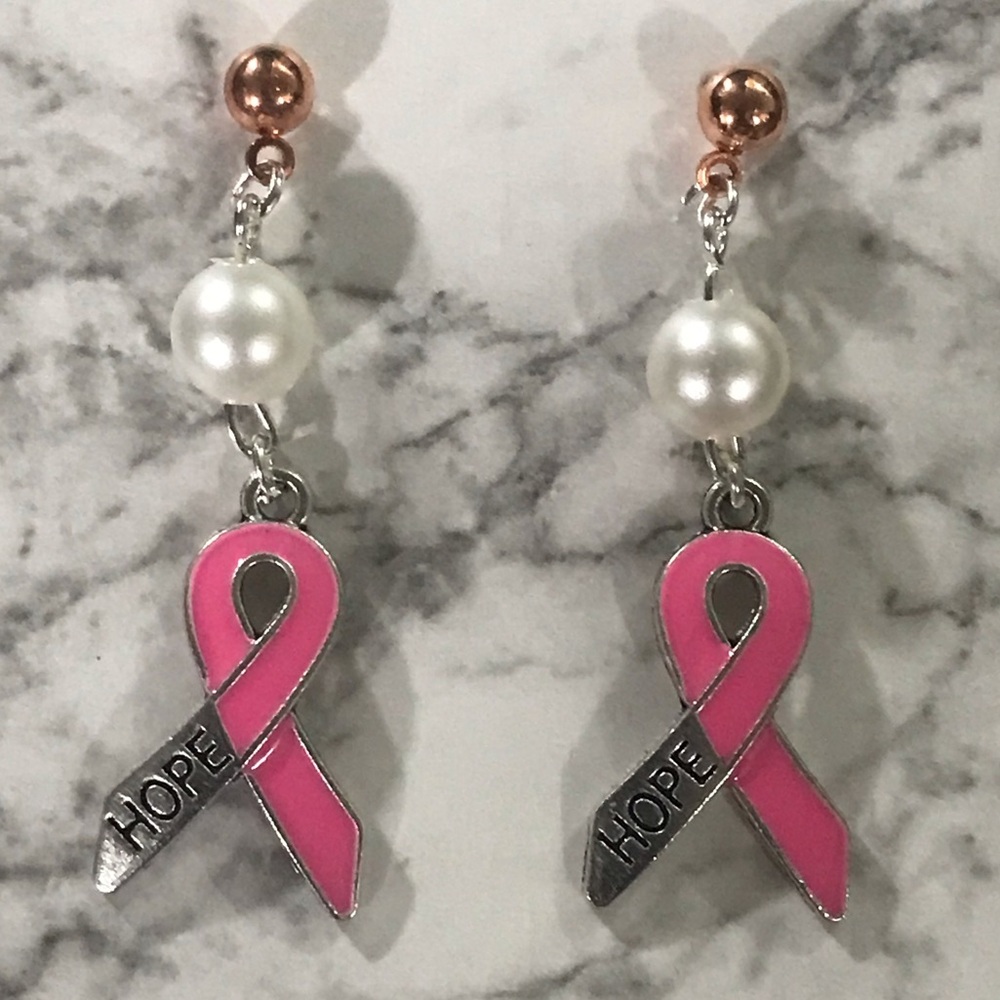 Cancer Awareness Stud Earrings